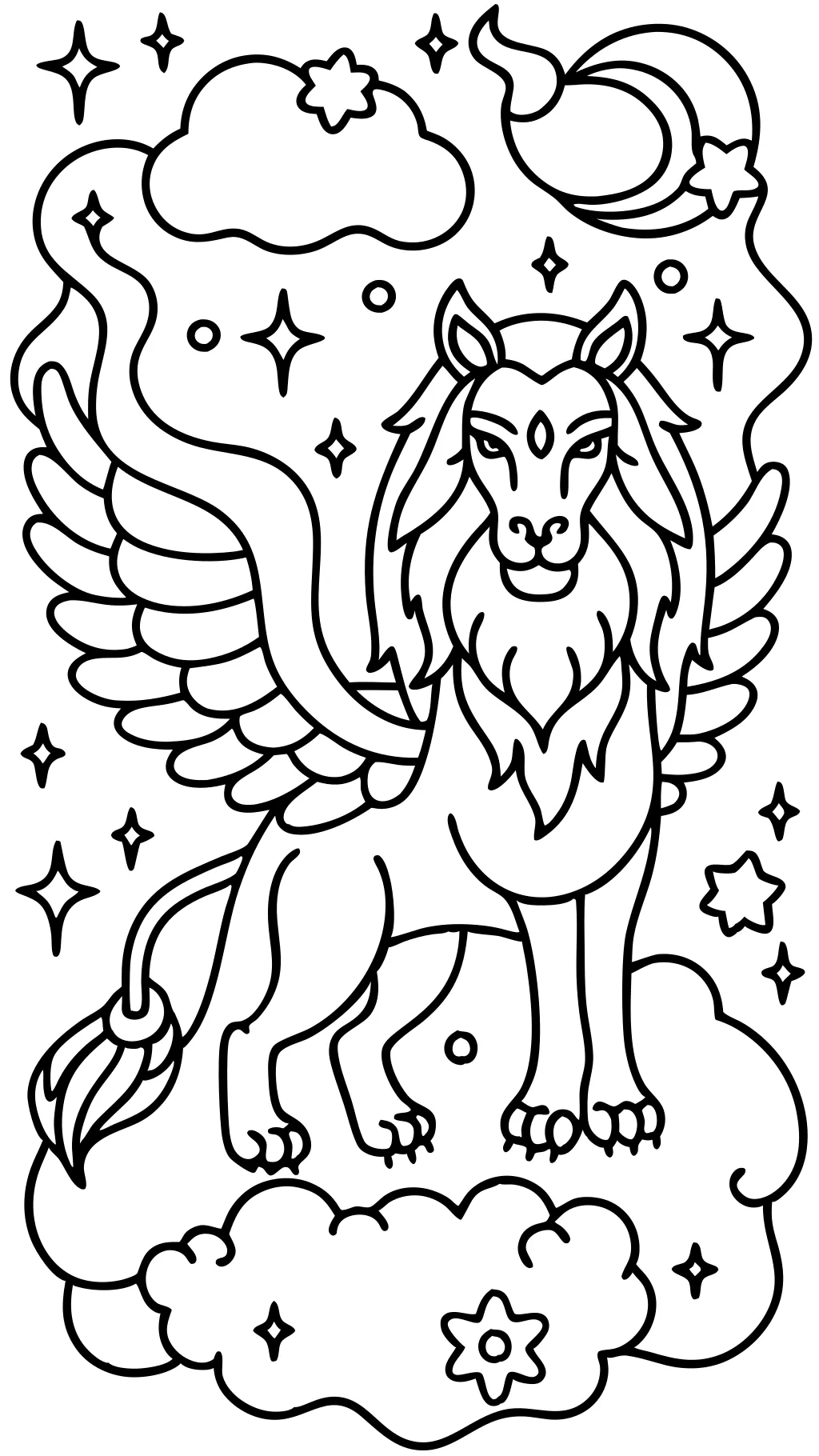 beast coloring page